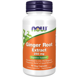 Now Foods Zázvor (Ginger) Extract 250 mg 90 kapsúl