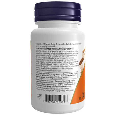 Now Foods Probiotic-10 100 Billion 30 kapsúl