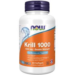 Now Foods Krill 1000, Double Strength 1000 mg 60 kapsúl