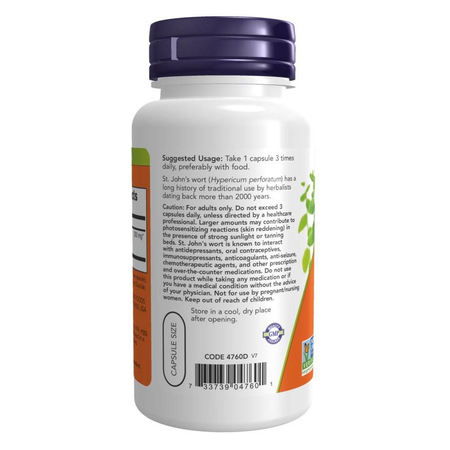Now Foods Ľubovník (St. John's Wort) 300 mg Extract 100 veg kapsúl