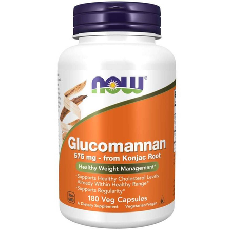 Now Foods Glucomannan 575 mg 180 kapsúl