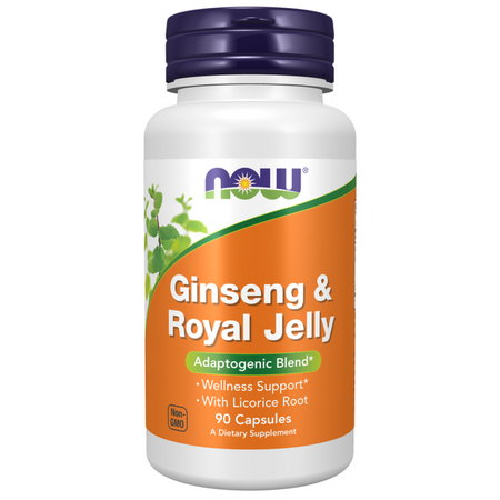 Now Foods Ginseng a Royal Jelly 90 kapsúl