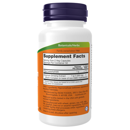 Now Foods American Ginseng Extract 100 kapsúl