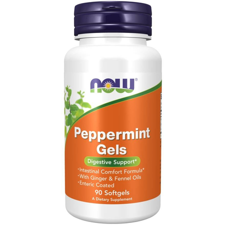 Now Foods Peppermint Gels 90 kapsúl