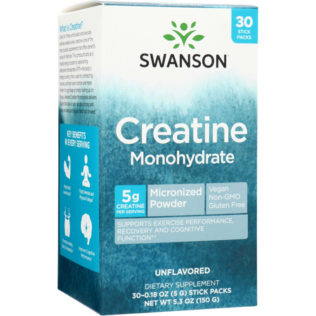 Swanson Creatine Monohydrate 5 g 30 vrecúšok