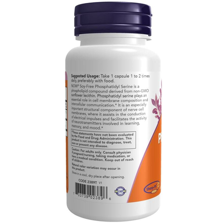 Now Foods Fosfatidylserin Soy-Free 150 mg 60 veg kapsúl