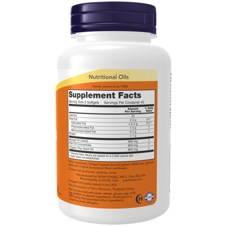 Now Foods Super Omega 3-6-9 90 kapsúl