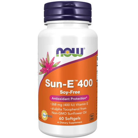 Now Foods Vitamin E-400 (Sun-E) 60 kapsúl