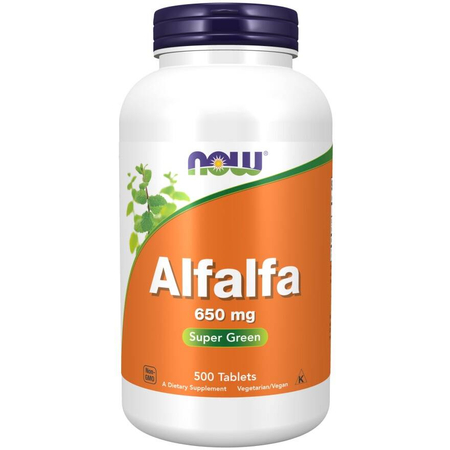 Now Foods Lucerna (Alfalfa) 650 mg 500 tabliet