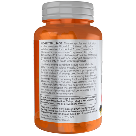 Now Foods Creatine Monohydrate 750 mg 240 kapsúl
