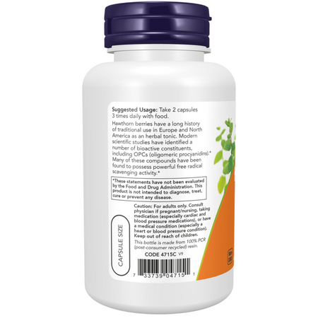 Now Foods Hloh (Hawthorn) 540 mg 100 kapsúl