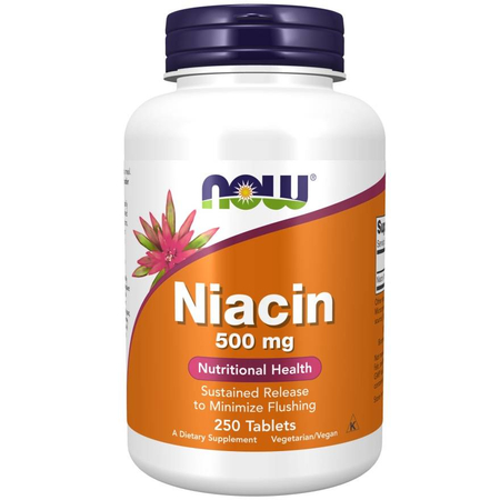 Now Foods Niacin 500 mg 250 tabliet