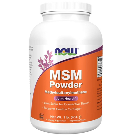 Now Foods MSM Methylsulfonylmethan Pudr 454 g