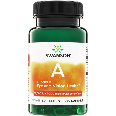 Swanson Vitamín A 10000 iu 250 kapsúl