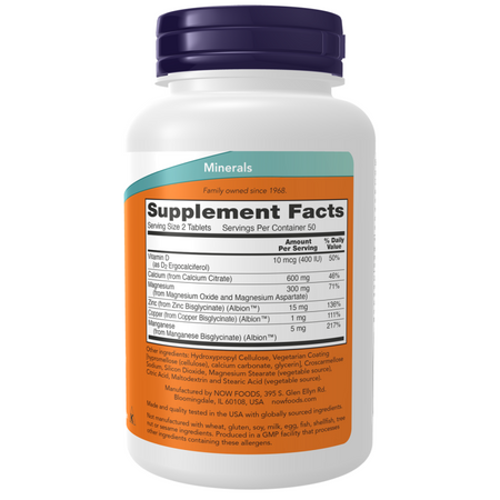 Now Foods Calcium Citrate 250 tabliet