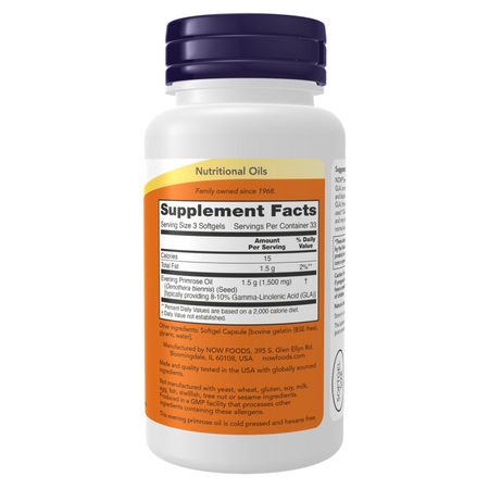 Now Foods Evening Primrose Oil 500 mg 100 kapsúl