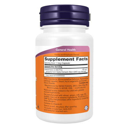 Now Foods Nattokinase 100 mg 60 kapsúl