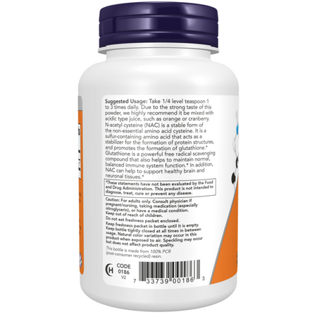 Now Foods N-Acetyl Cystein (NAC) Pudr 113 g