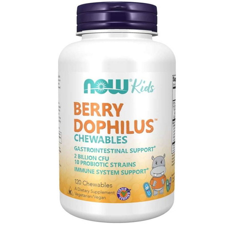 Now Foods Probiotikum BerryDophilus Kids 120 tabliet