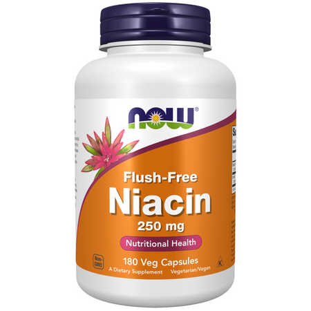 Now Foods Niacin 250 mg Flush Free 180 veg kapsúl