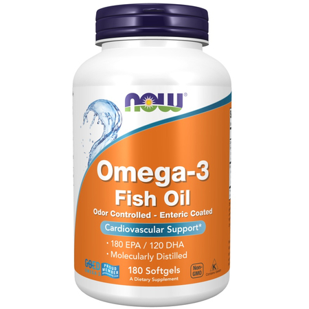 Now Foods Omega-3 Molecularly Distilled Enteric Coated 180 kapsúl