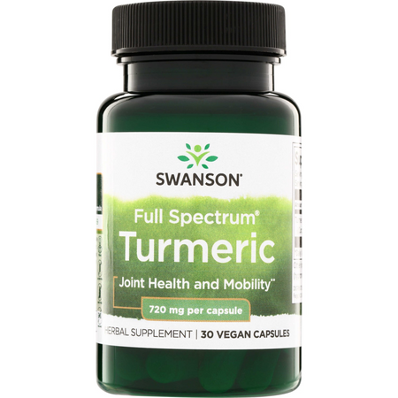 Swanson Full Spectrum Turmeric 720 mg 30 kapsúl