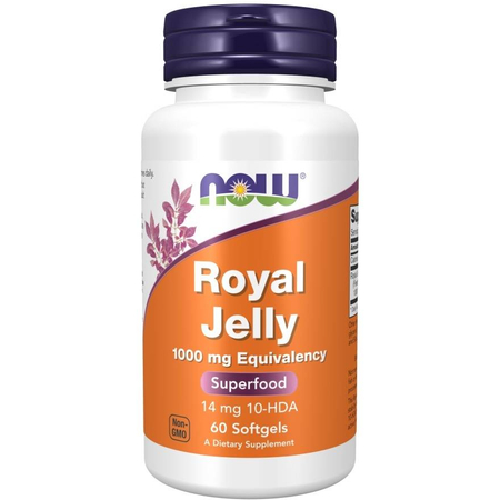 Now Foods Materská Kašička (Royal Jelly) 1000 mg 60 kapsúl