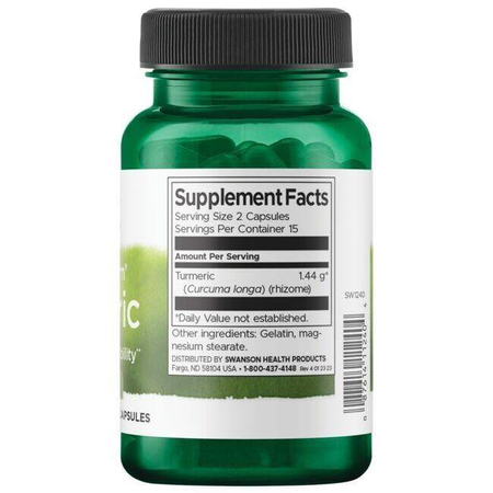 Swanson Full Spectrum Turmeric 720 mg 30 kapsúl
