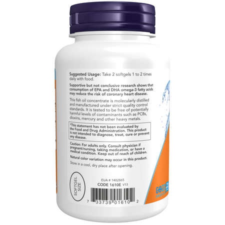 Now Foods DHA-250 Fish Oil 120 kapsúl