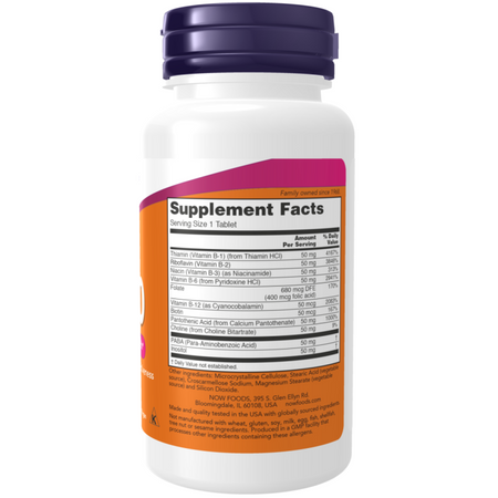 Now Foods Vitamin B-50 Complex 250 tabliet