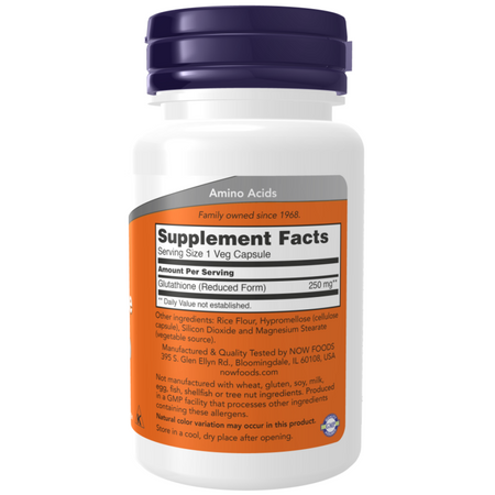 Now Foods Glutathione 250 mg 120 veg kapsúl