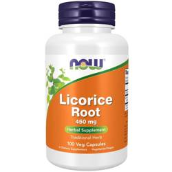 Now Foods Licorice Root 450 mg 100 kapsúl