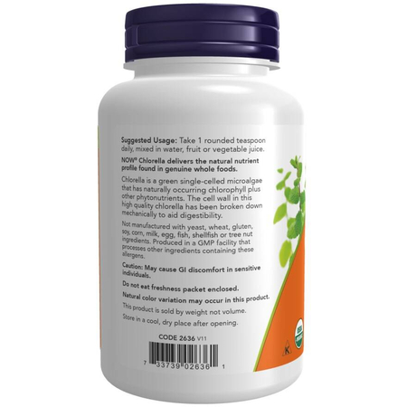 Now Foods Chlorella Pudr 454 g