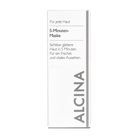 ALCINA For all skin types 5 Minute Mask – vyhladzujúca pleťová maska s extraktom z červeného vína, 50 ml