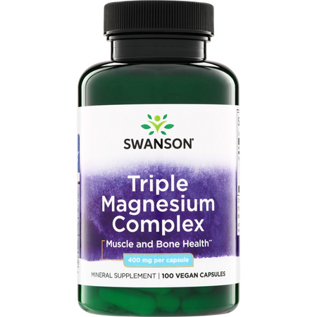 Swanson Triple Magnesium Complex 400 mg 100 kapsúl
