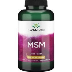 Swanson MSM Methylsulfonylmethan 500 mg 250 kapsúl