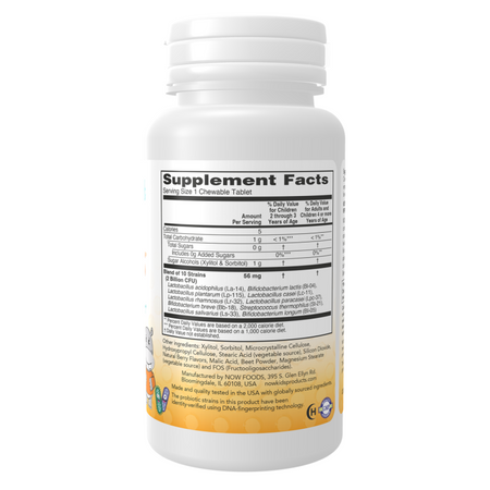 Now Foods Probiotikum BerryDophilus Kids 60 tabliet