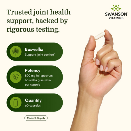 Swanson Boswellia Double Strenght 800 mg 60 kapsúl