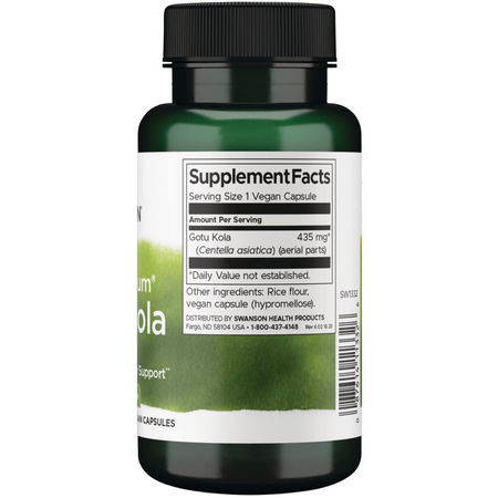 Swanson Full Spectrum Gotu Kola 435 mg 60 kapsúl