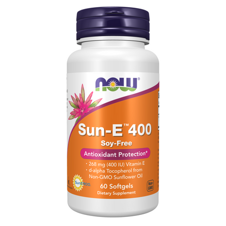 Now Foods Vitamin E-400 (Sun-E) 60 kapsúl