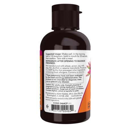 Now Foods Vitamin B-12 Complex Liquid 237 ml kapky