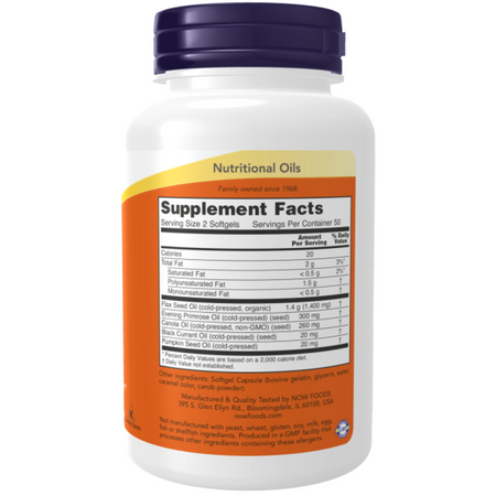 Now Foods Omega 3-6-9 1000 mg 100 kapsúl