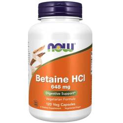 Now Foods Betaine HCl 648 mg 120 veg kapsúl