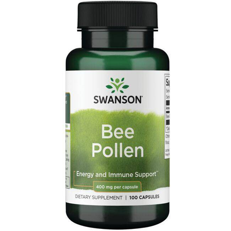 Swanson Včelí Peľ (Bee Pollen) 400 mg 100 kapsúl