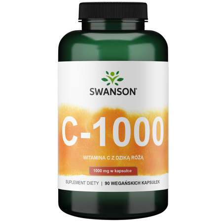 Swanson Vitamín C 1000 mg s Šípkem 90 veg kapsúl
