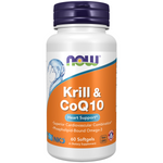 Now Foods Krillový Olej a Koenzym Q10 60 kapsúl