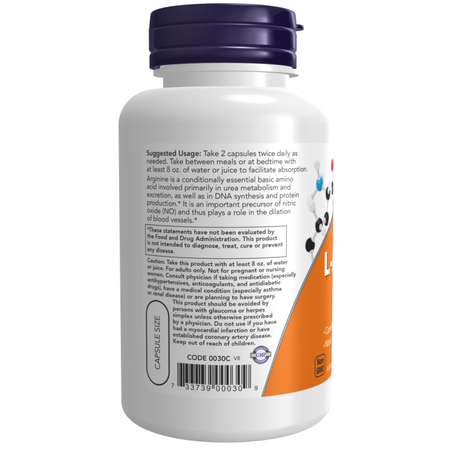 Now Foods L-Arginine 500 mg 100 veg kapsúl