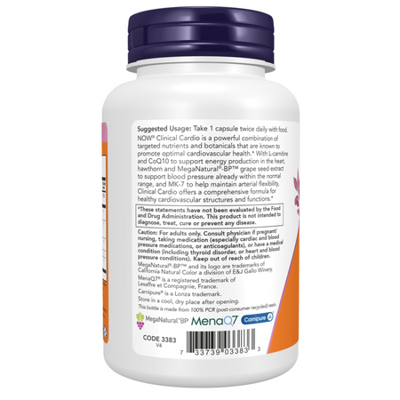 Now Foods Clinical Cardio 90 veg kapsúl