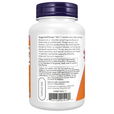 Now Foods Berberine HCl 500 mg 90 kapsúl
