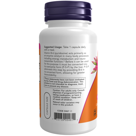 Now Foods Vitamin B6 P-5-P 50 mg 90 kapsúl